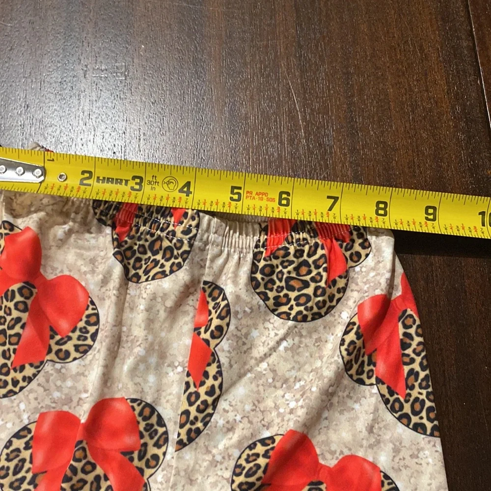 E783 Mickey Mouse leopard 2pc set Girls 2T NWT Boutique